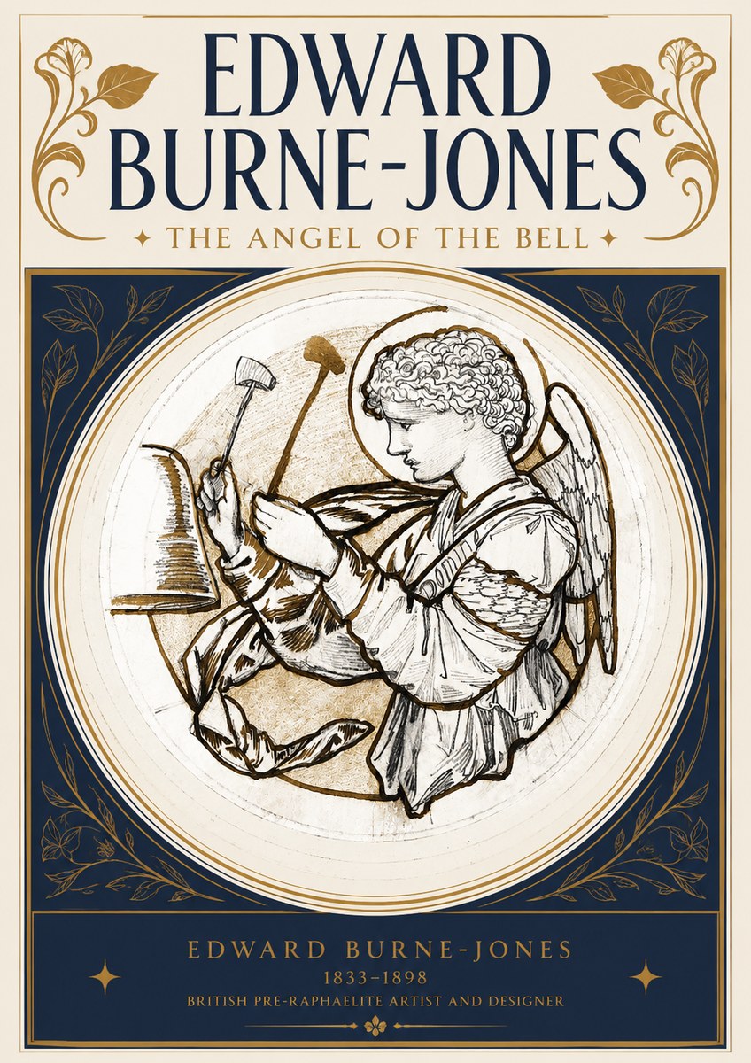 Edward Burne-Jones The Angel of the Bell No3 - Póster