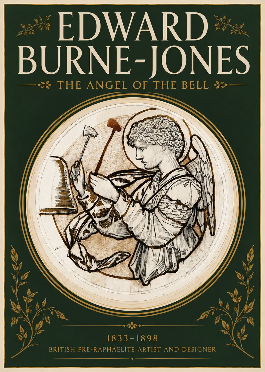 Edward Burne-Jones The Angel of the Bell No4 - Póster