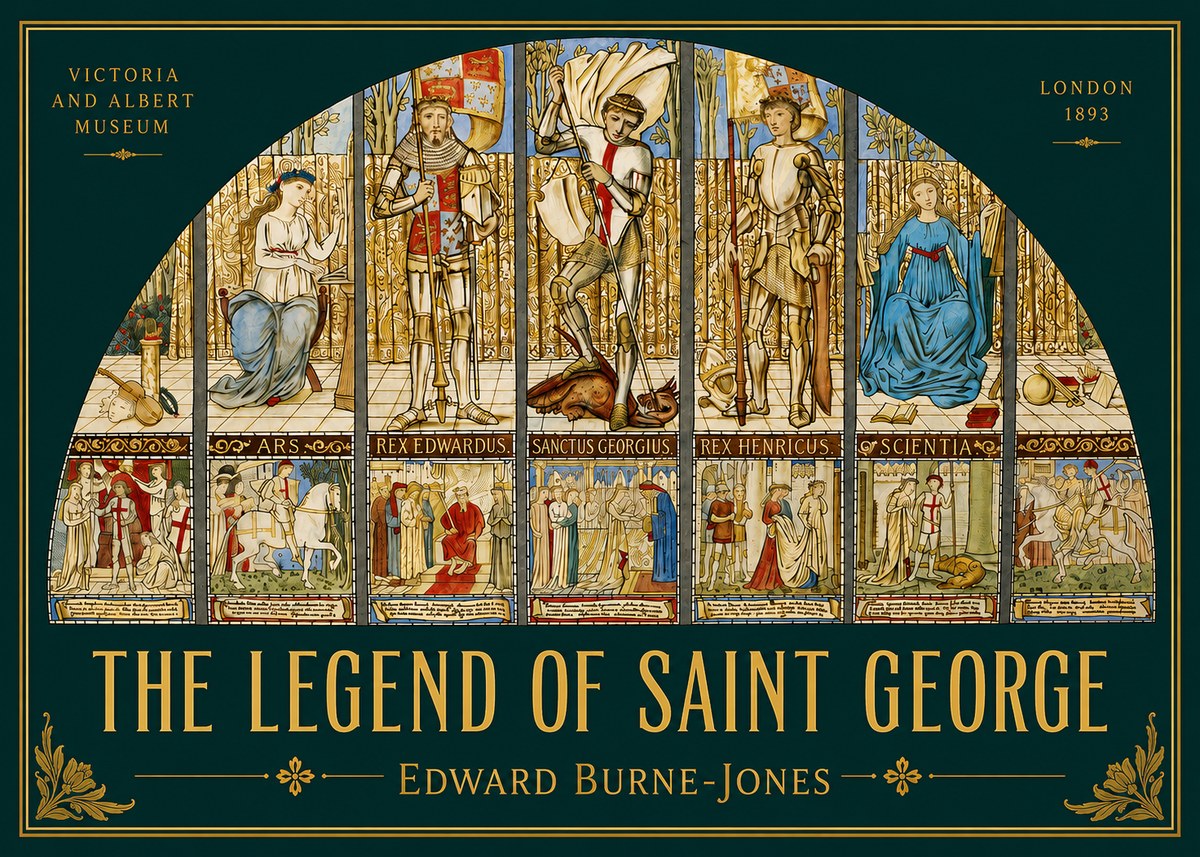 Edward Burne-Jones The Legend of Saint George No2 - Póster