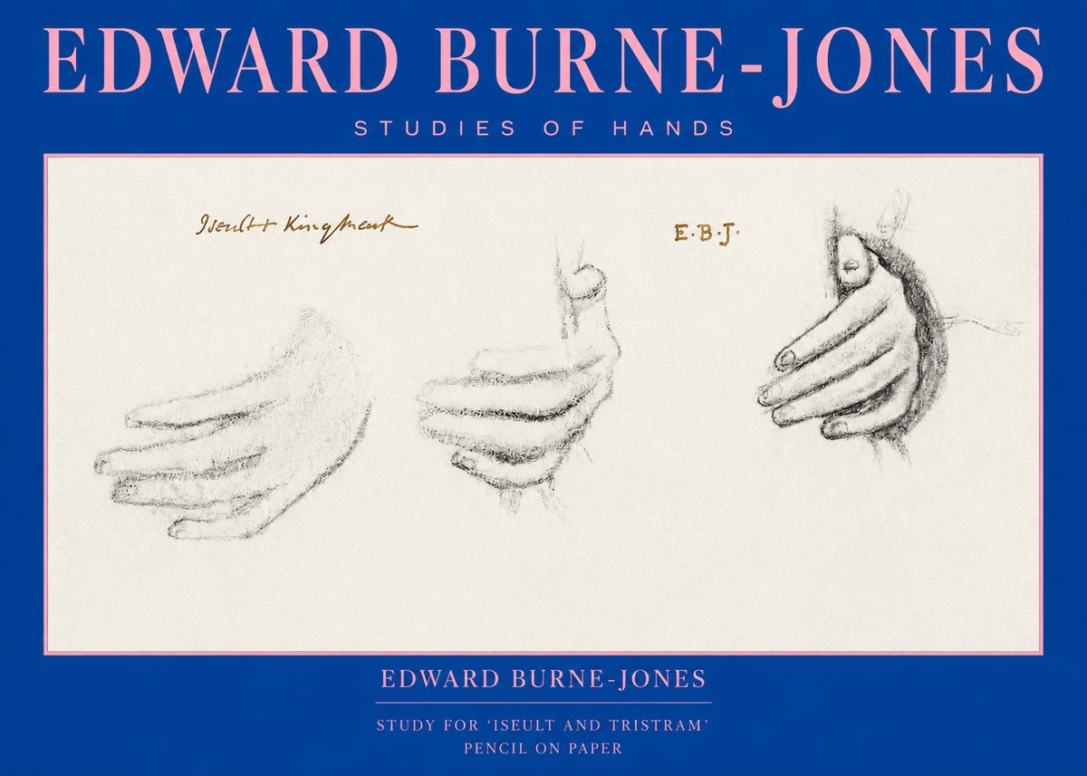 Edward Burne-Jones Study for 'Iseult and Tristram' No2 - Póster