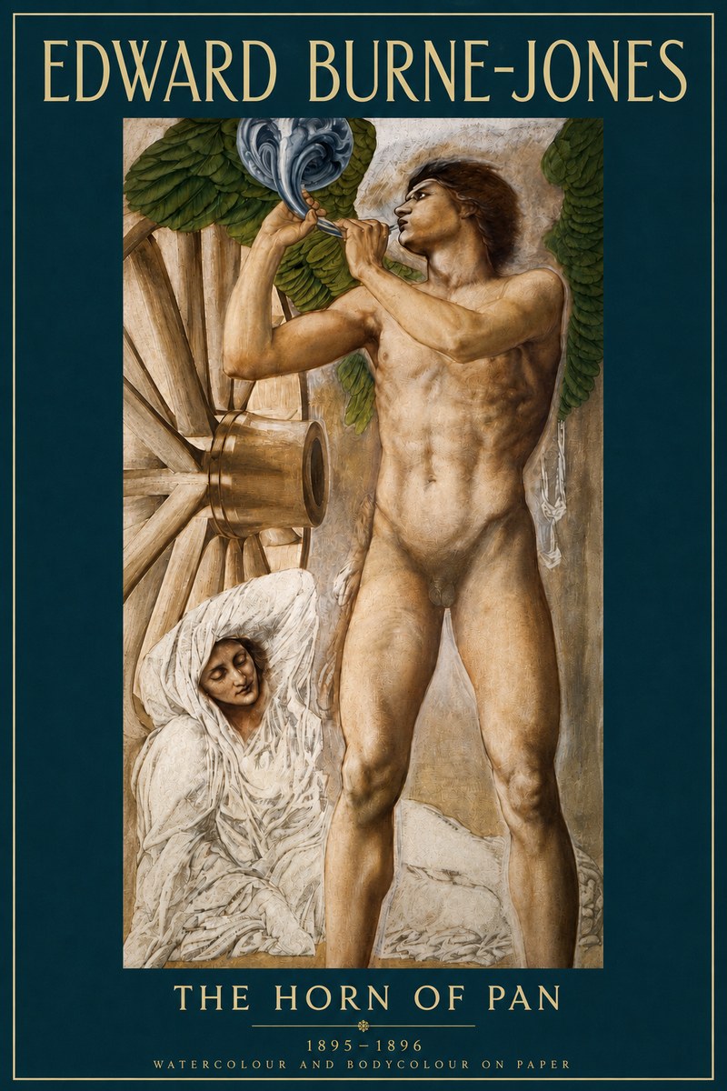 Edward Burne-Jones The Hour of the Soul No4 - Póster