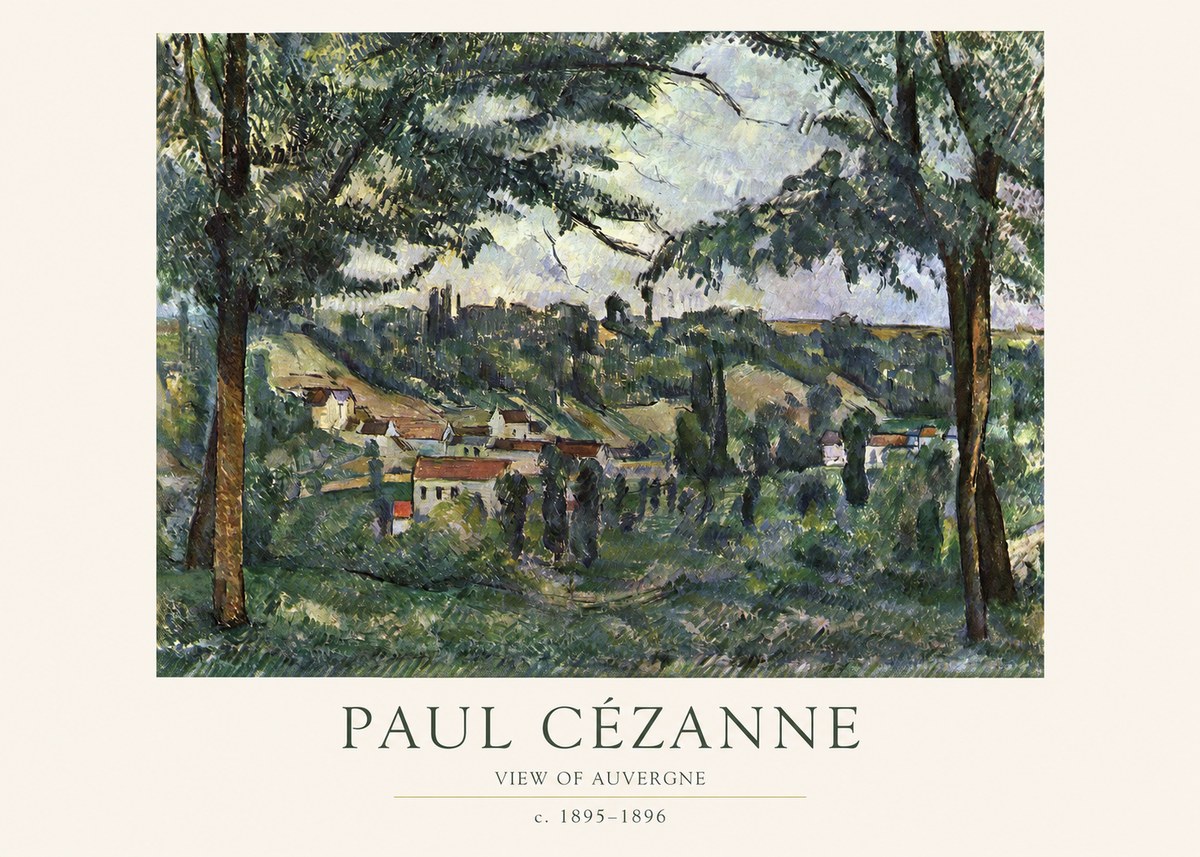 Paul Cézanne View of Auvergne No1 - Póster