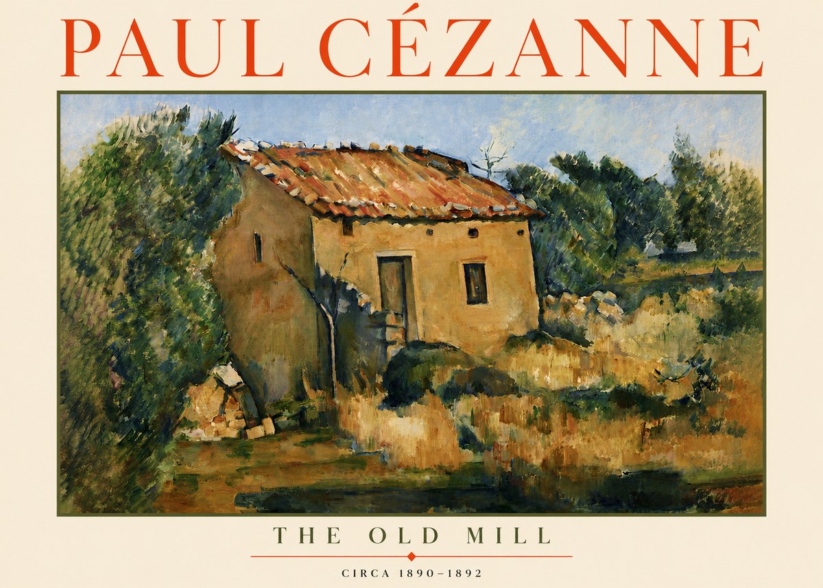 Paul Cézanne The Old Mill No3 - Póster