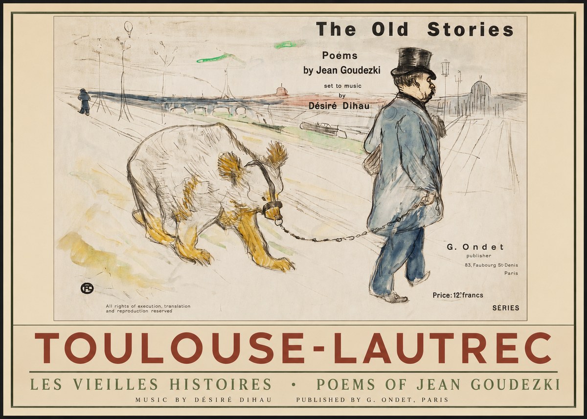 Toulouse-Lautrec Les Vieilles Histoires II No2 - Póster