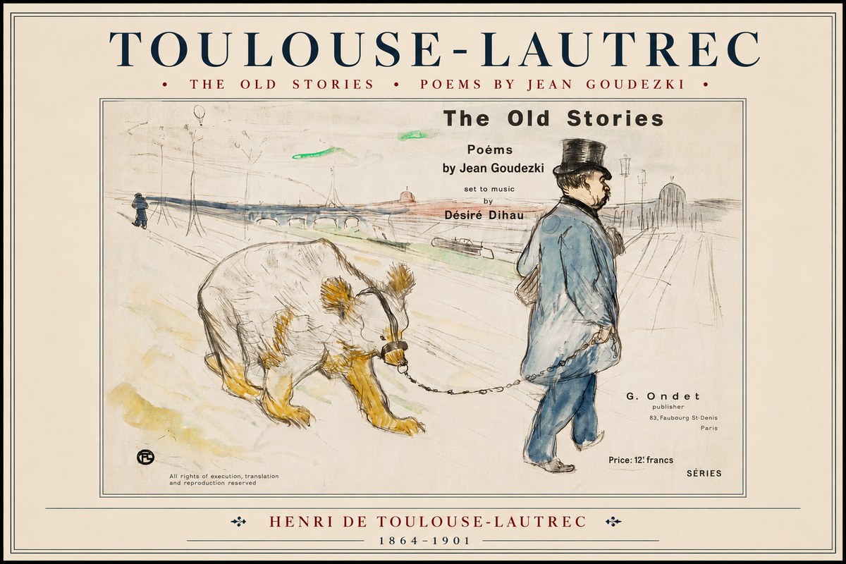 Toulouse-Lautrec Les Vieilles Histoires II No4 - Póster