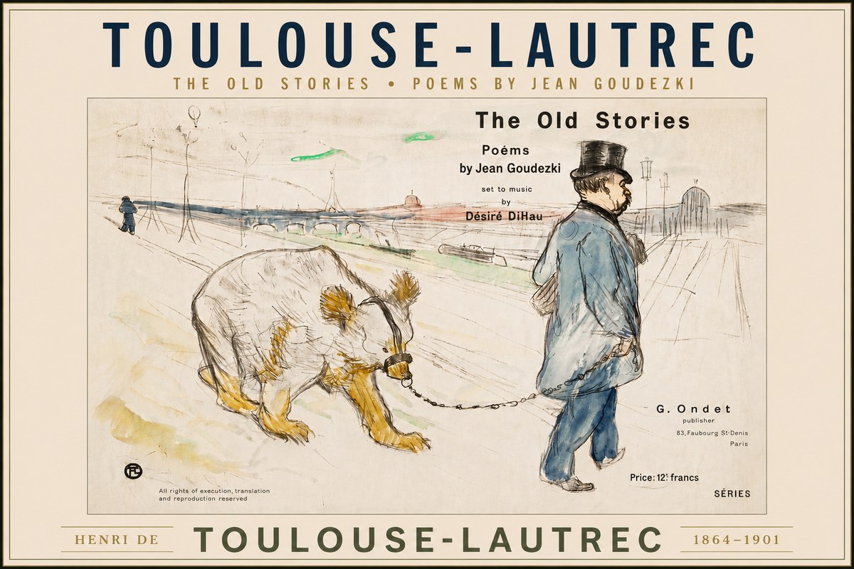 Toulouse-Lautrec Les Vieilles Histoires II No5 - Póster