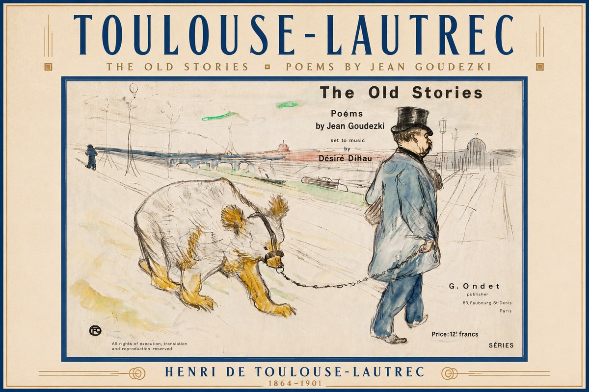 Toulouse-Lautrec Les Vieilles Histoires II No6 - Póster