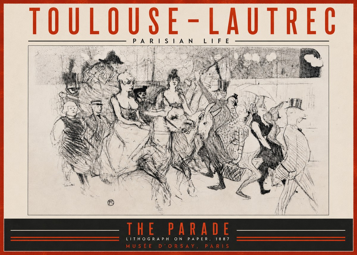 Toulouse-Lautrec The Parade No5 - Póster