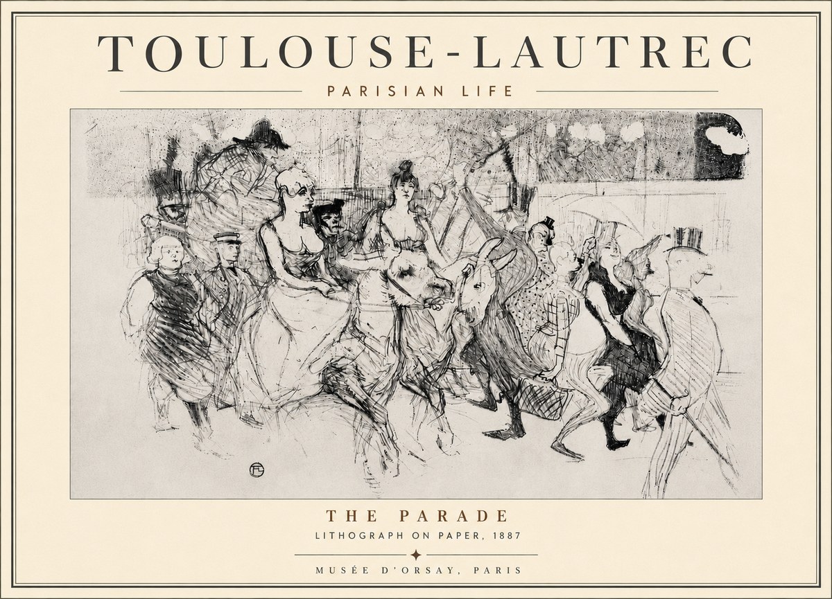 Toulouse-Lautrec The Parade No6 - Póster