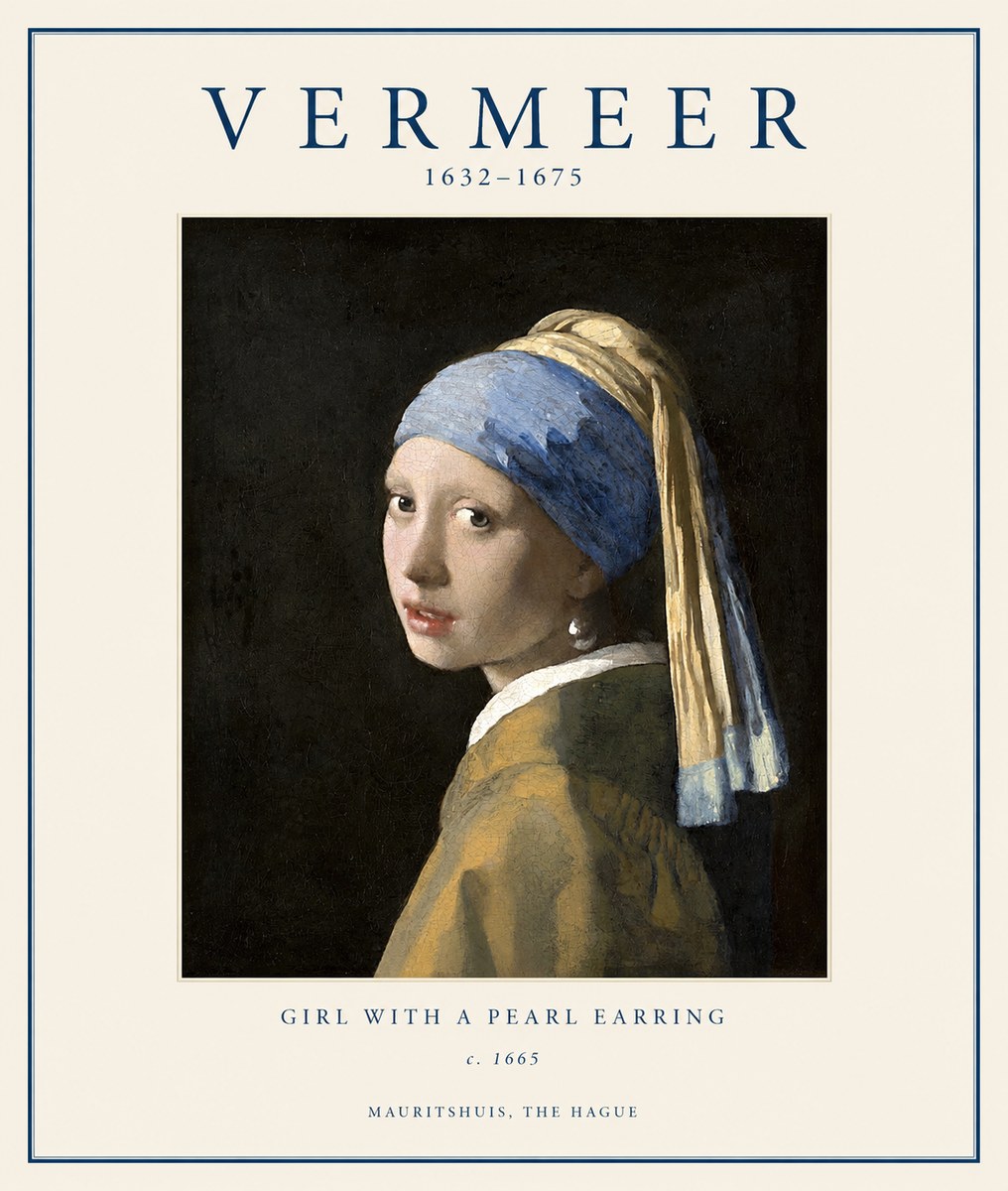 Vermeer Girl with a Pearl Earring II No1 - Póster