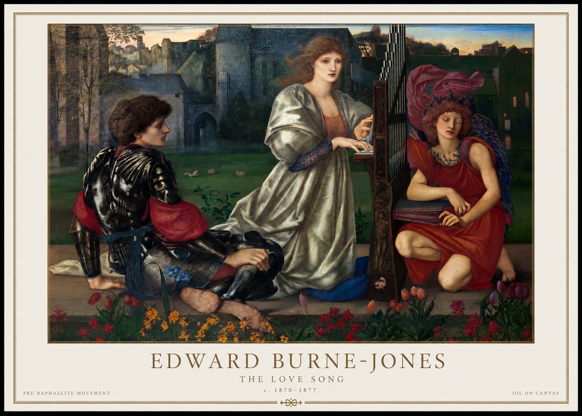 Edward Burne-Jones The Love Song No1 - Póster
