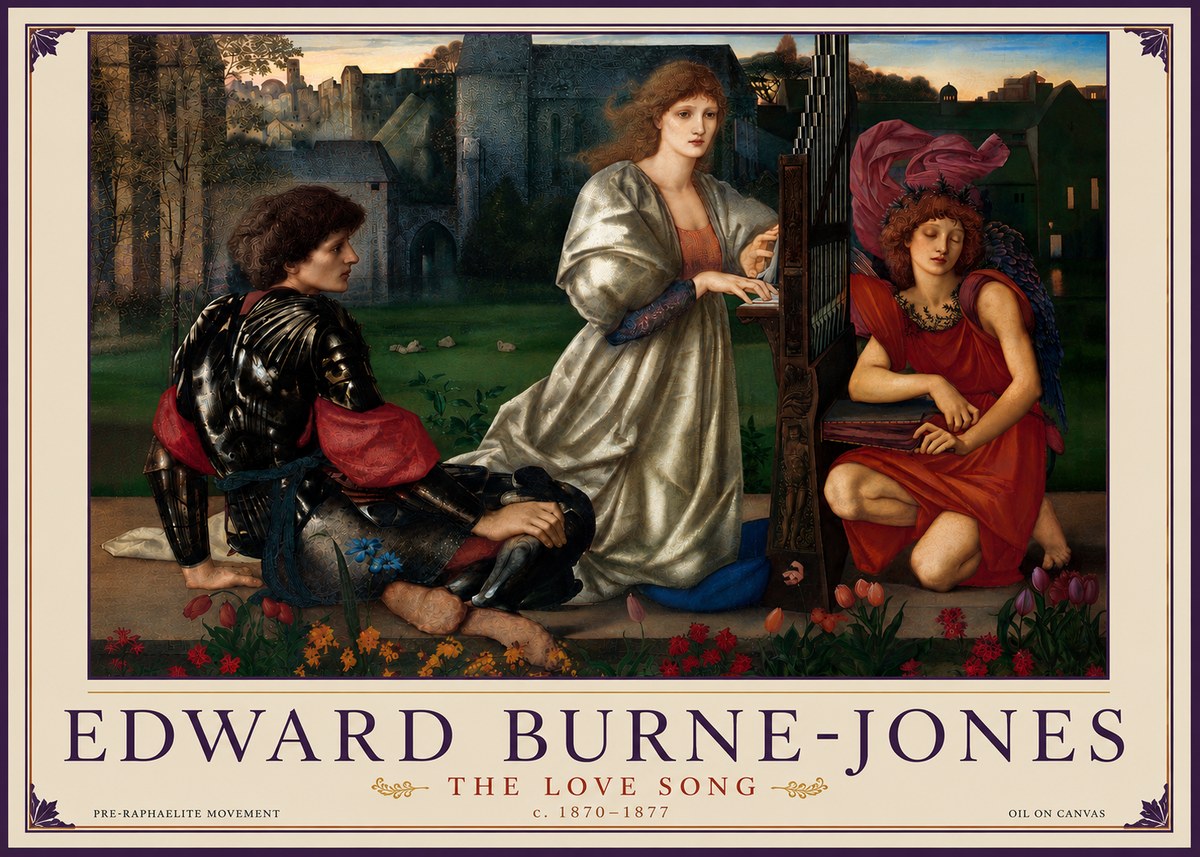 Edward Burne-Jones The Love Song No6 - Póster