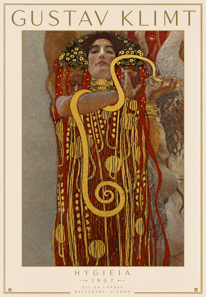 Klimt Hygeia No4 - Póster