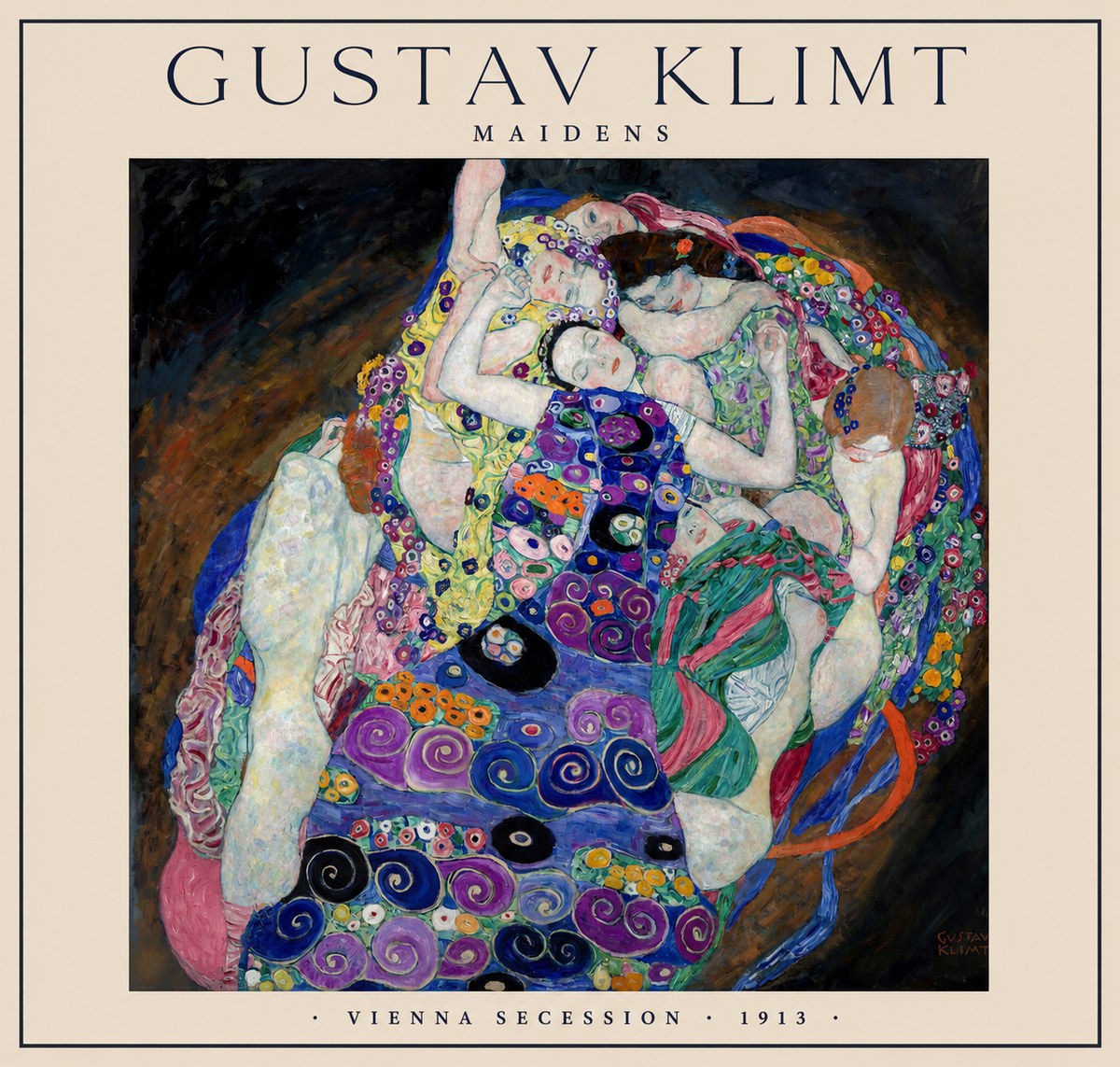 Klimt Maidens No1 - Póster
