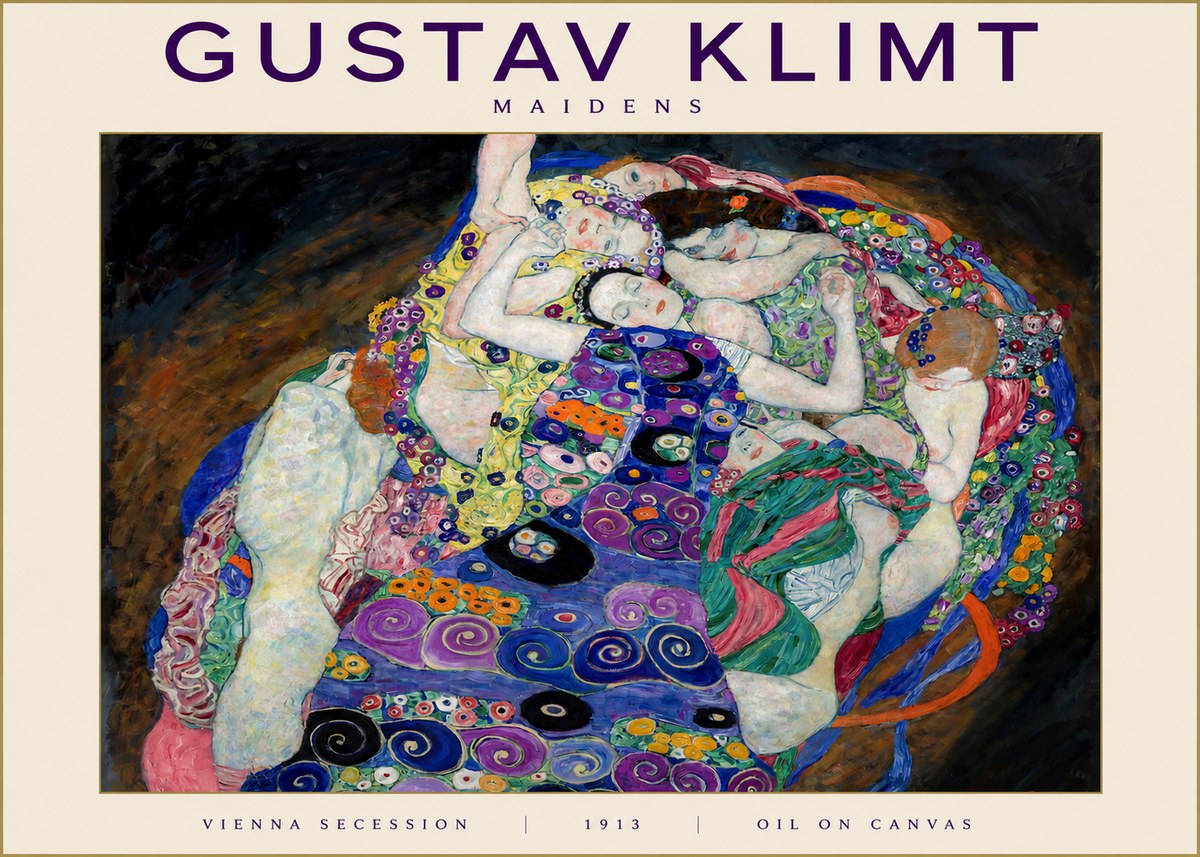 Klimt Maidens No2 - Póster