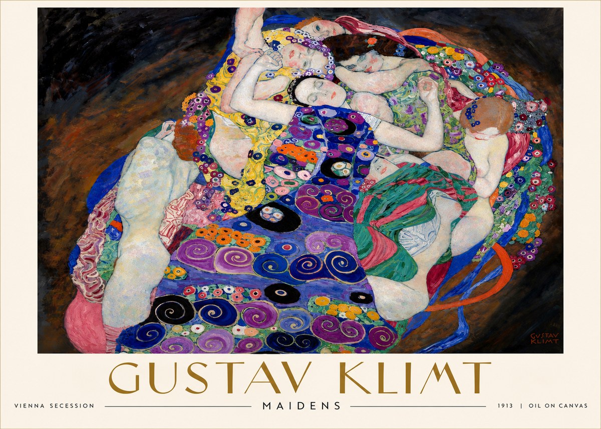 Klimt Maidens No6 - Póster