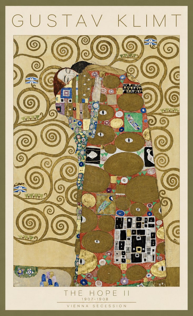Klimt The Hope Ii No4 - Póster