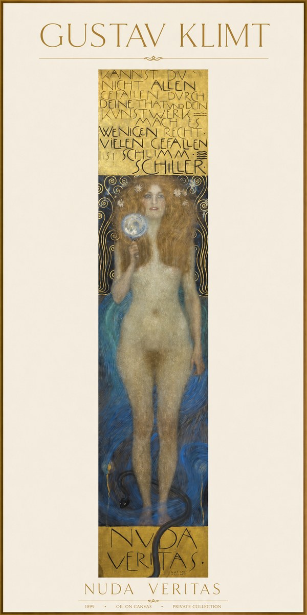 Klimt Nuda Veritas No1 - Póster