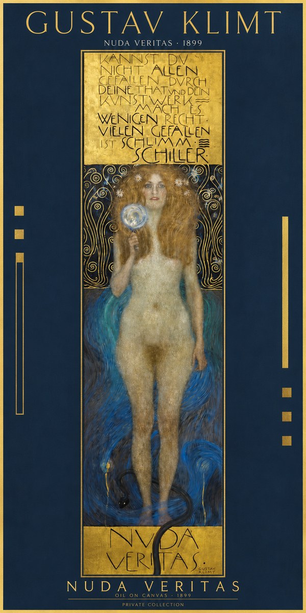 Klimt Nuda Veritas No2 - Póster