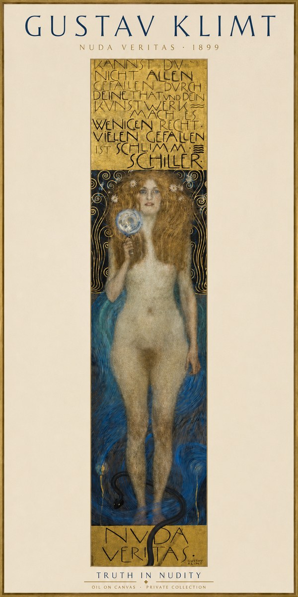 Klimt Nuda Veritas No3 - Póster