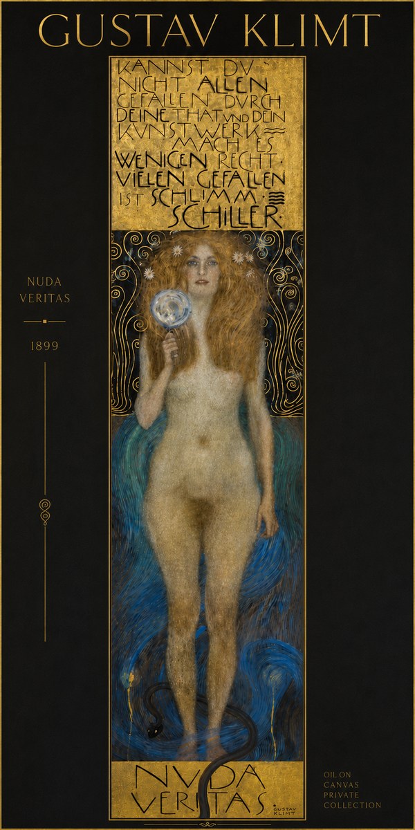 Klimt Nuda Veritas No4 - Póster