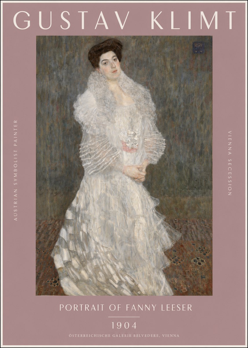 Klimt Portrait of Fanny Leeser No2 - Póster