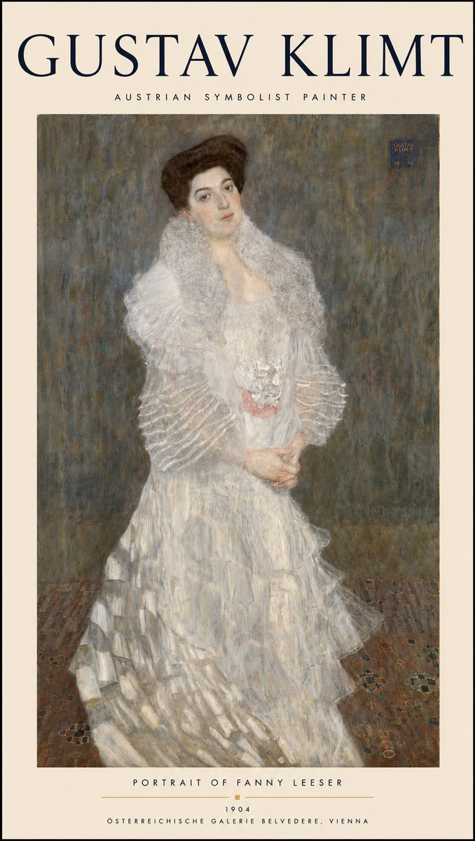 Klimt Portrait of Fanny Leeser No3 - Póster