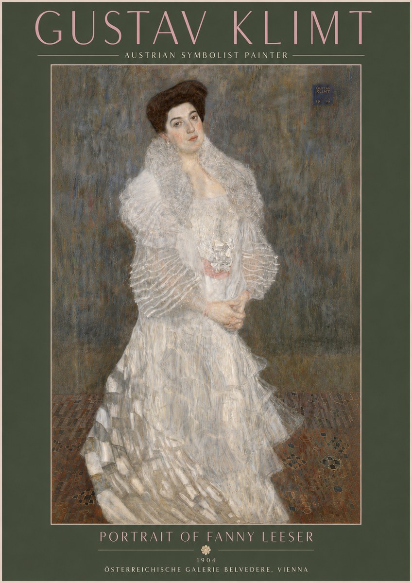 Klimt Portrait of Fanny Leeser No5 - Póster