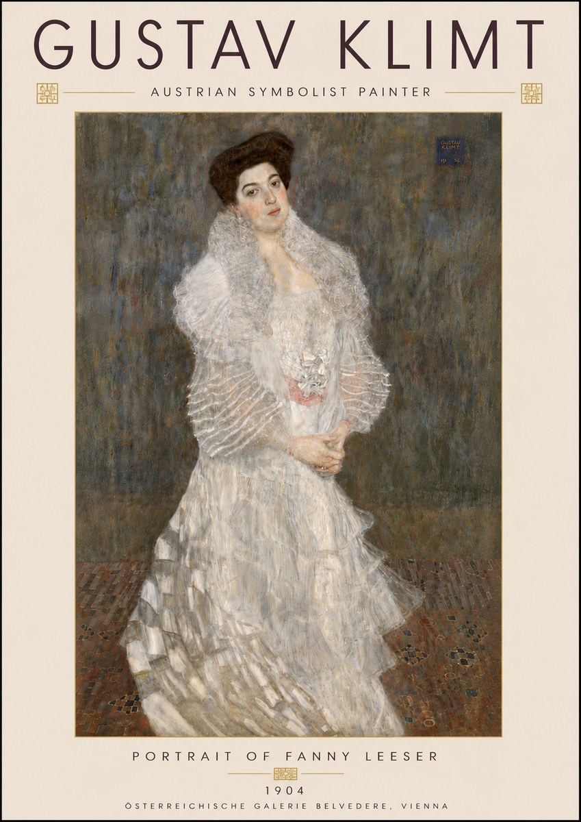 Klimt Portrait of Fanny Leeser No6 - Póster