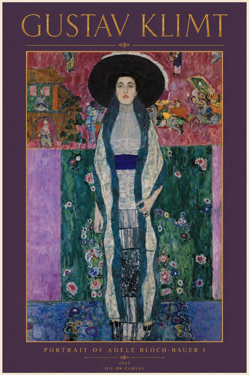 Klimt Portrait of Adele Bloch-bauer I No3 - Póster
