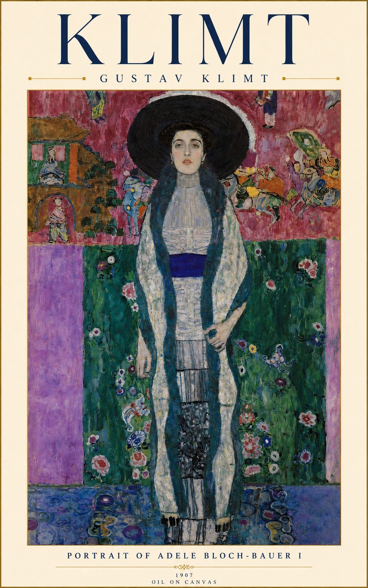 Klimt Portrait of Adele Bloch-bauer I No4 - Póster