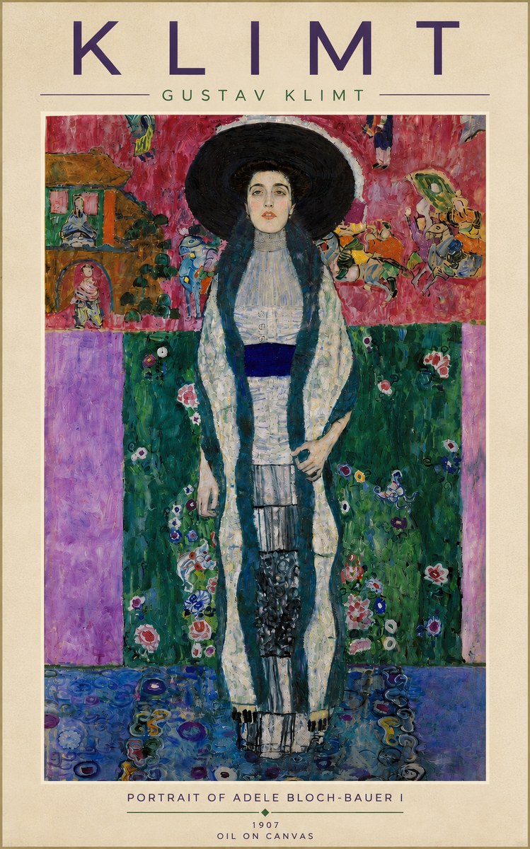 Klimt Portrait of Adele Bloch-bauer I No5 - Póster