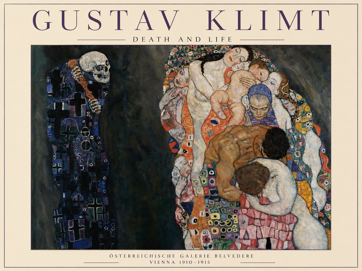 Klimt Death and Life No3 - Póster
