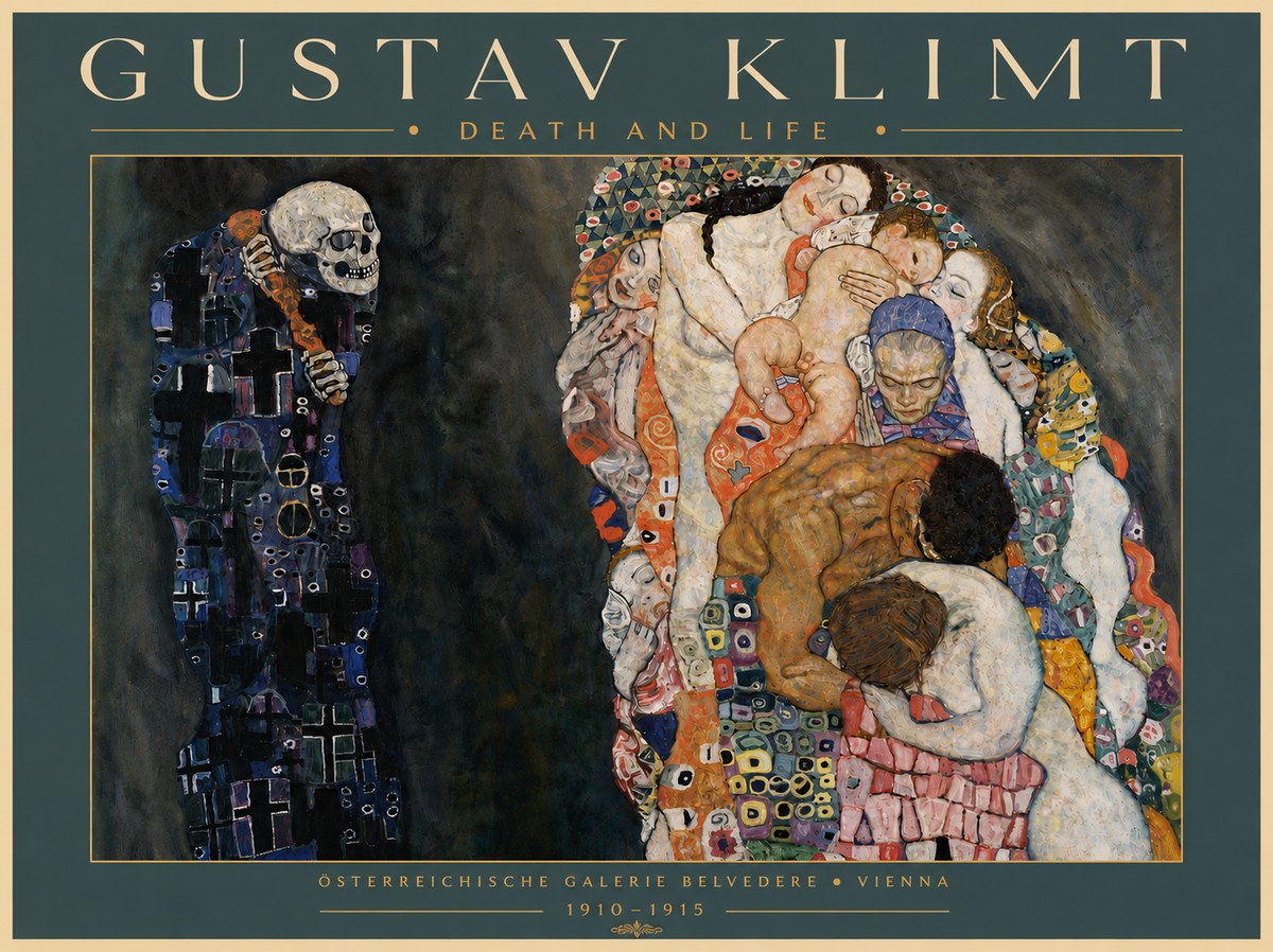 Klimt Death and Life No6 - Póster