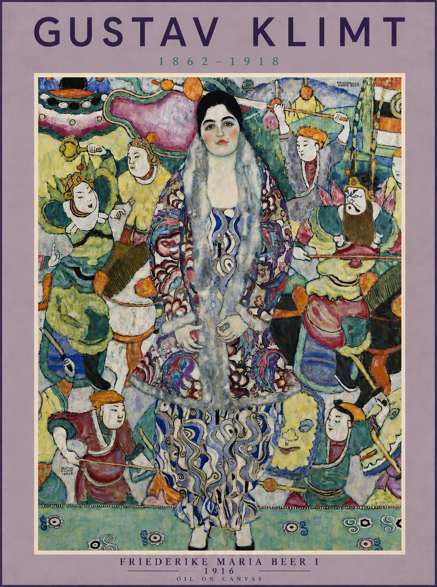 Klimt Friederike Maria Beer I No5 - Póster