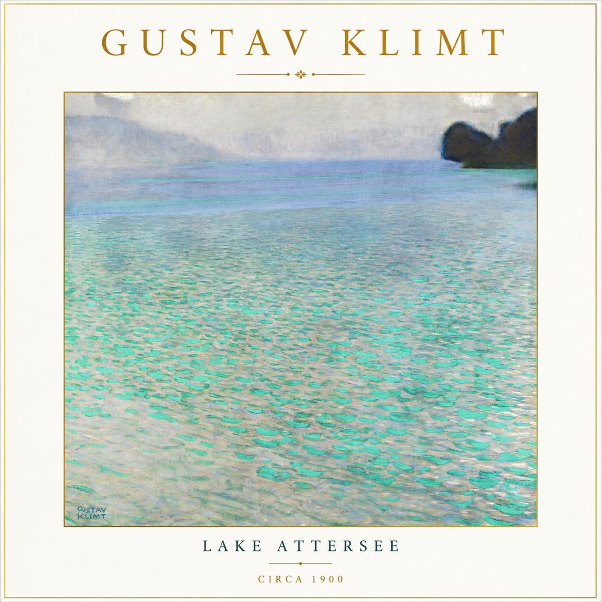 Klimt Lake Attersee No3 - Póster