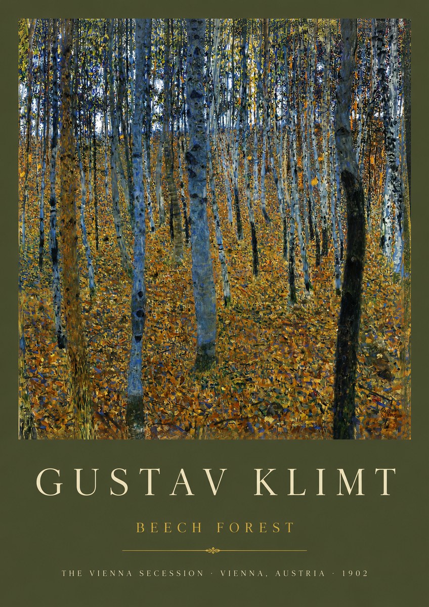 Klimt Beech Forest No3 - Póster
