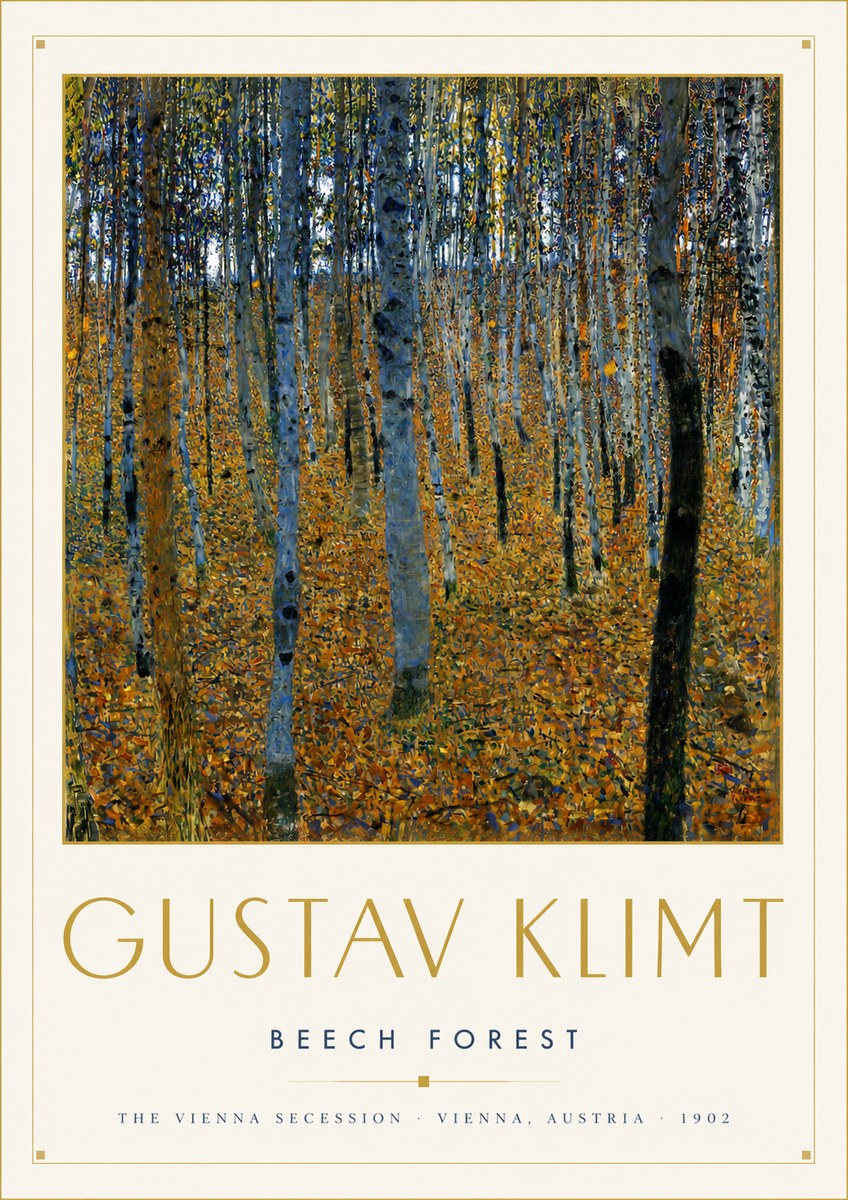 Klimt Beech Forest No4 - Póster