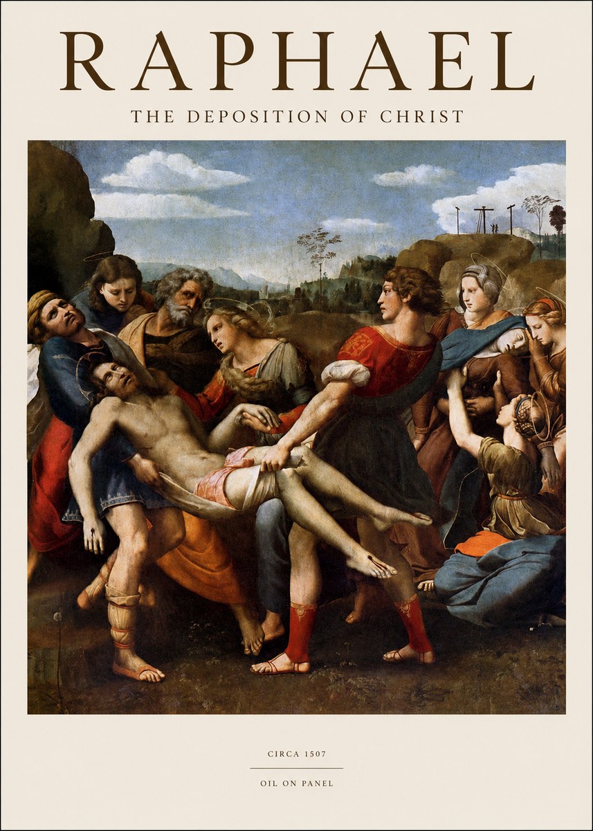 Raphael The Deposition of Christ No1 - Póster