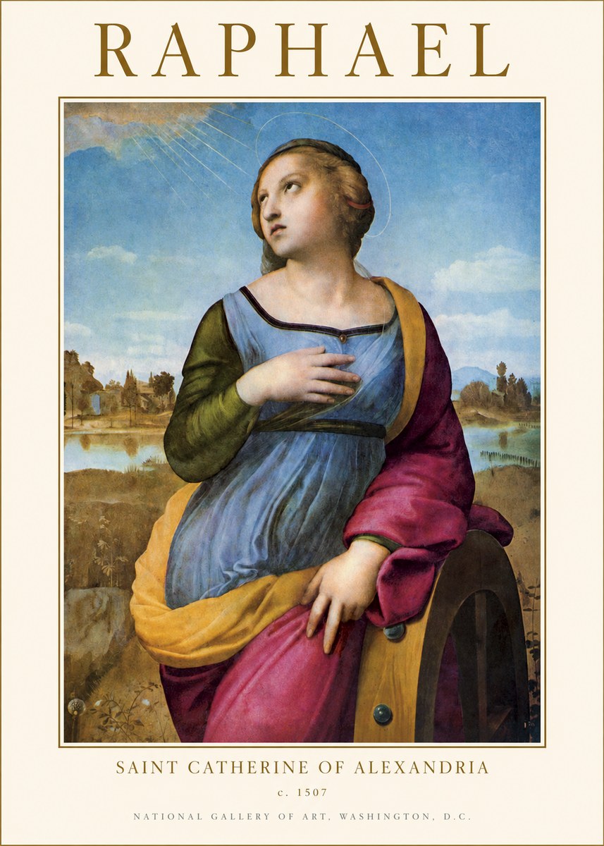 Raphael Saint Catherine of Alexandria No1 - Póster