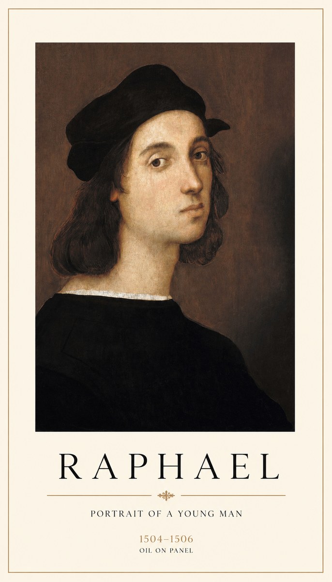 Raphael Portrait of a Young Man No1 - Póster