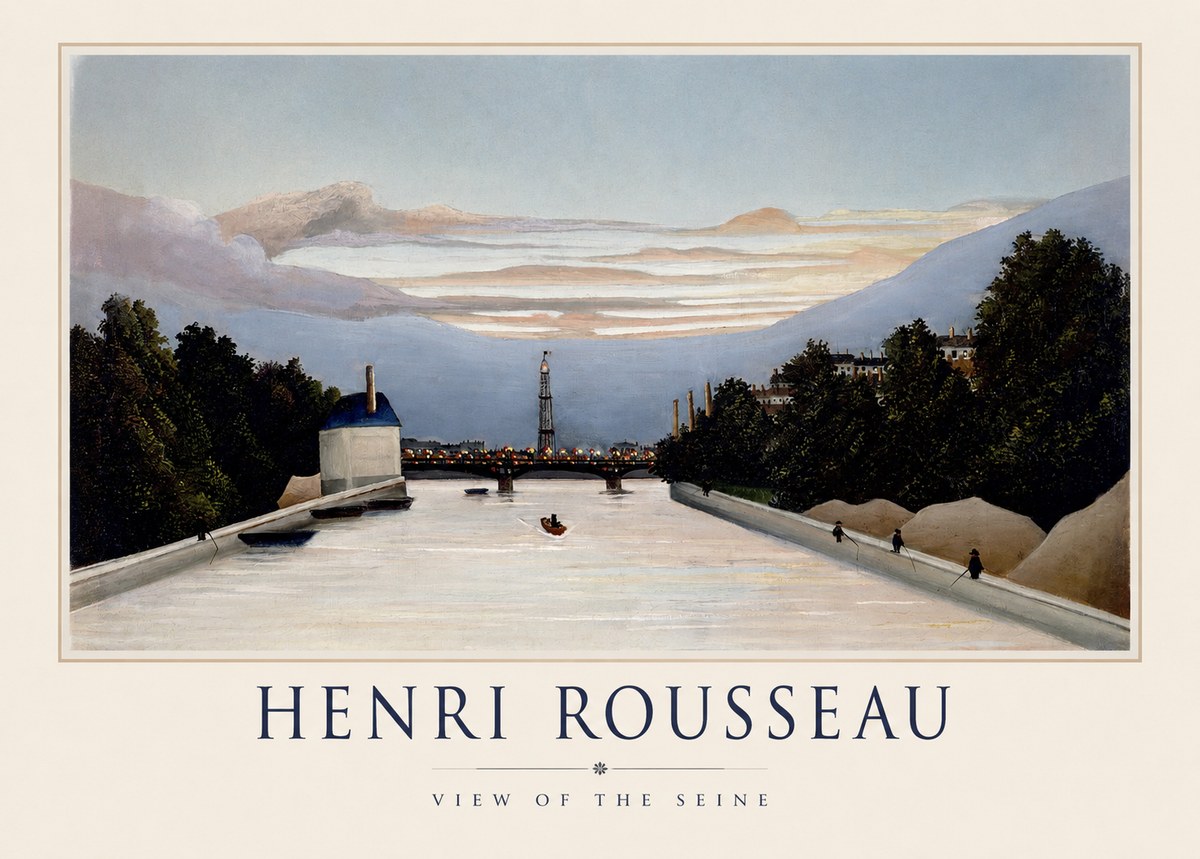 Rousseau View of the Seine No1 - Póster