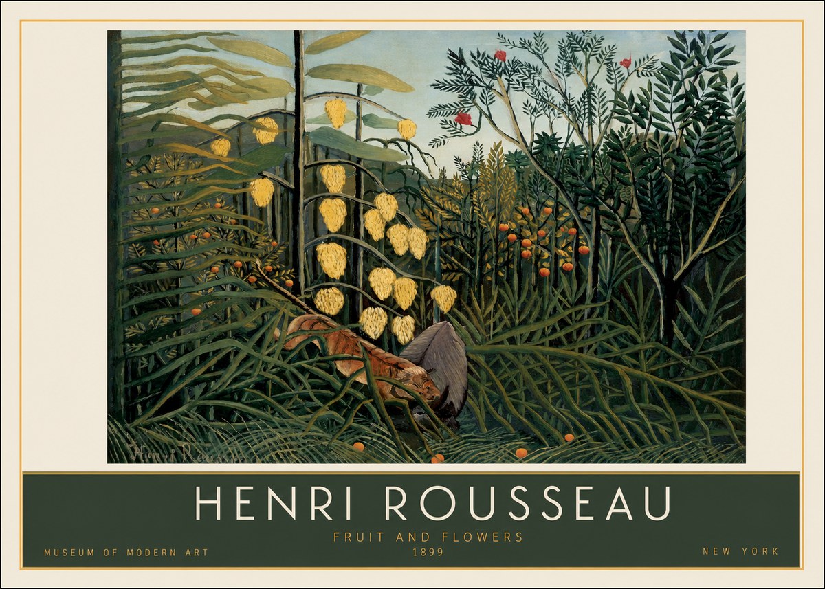 Rousseau Fruit and Flowers No2 - Póster