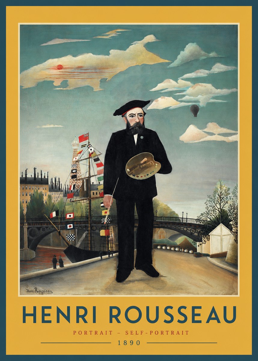 Rousseau Portrait - Self-portrait No2 - Póster