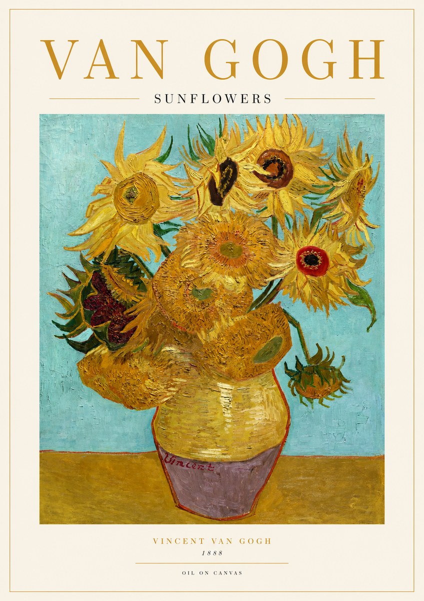 Van Gogh Sunflowers I No1 - Póster