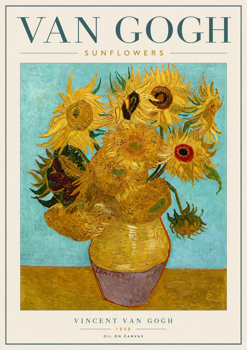 Van Gogh Sunflowers I No3 - Póster