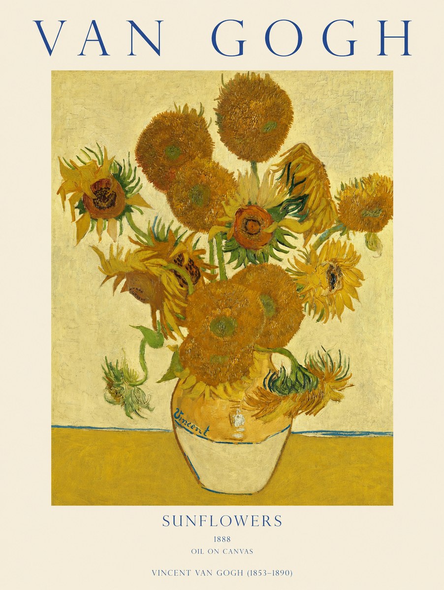 Van Gogh Sunflowers II No1 - Póster