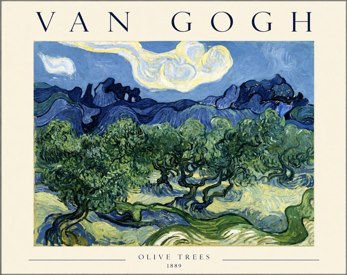 Van Gogh Olive Trees No1 - Póster