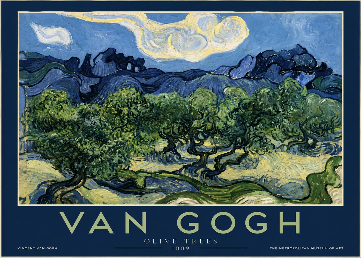 Van Gogh Olive Trees No2 - Póster