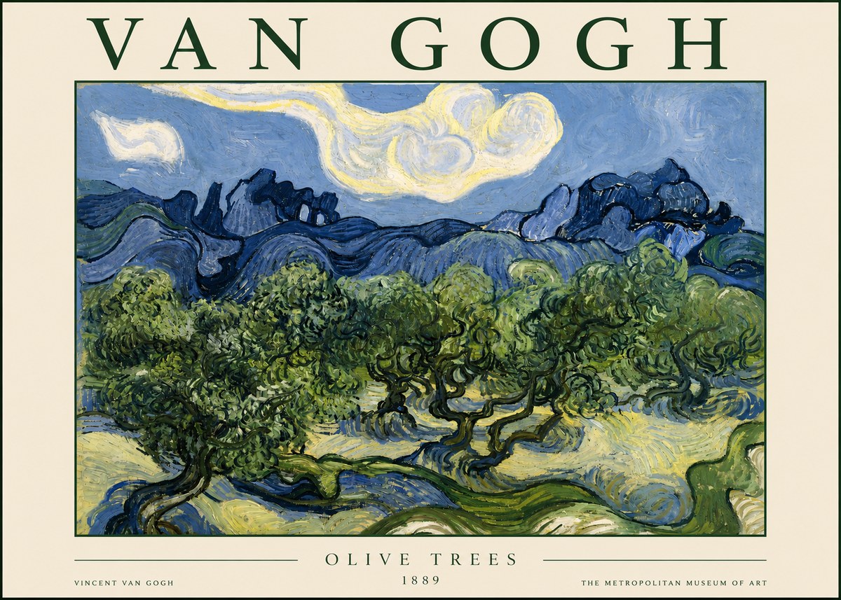Van Gogh Olive Trees No3 - Póster